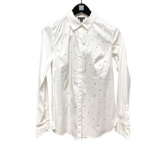 🌟70% OFF🌟 Ann Taylor White Dress Shirt with Beads